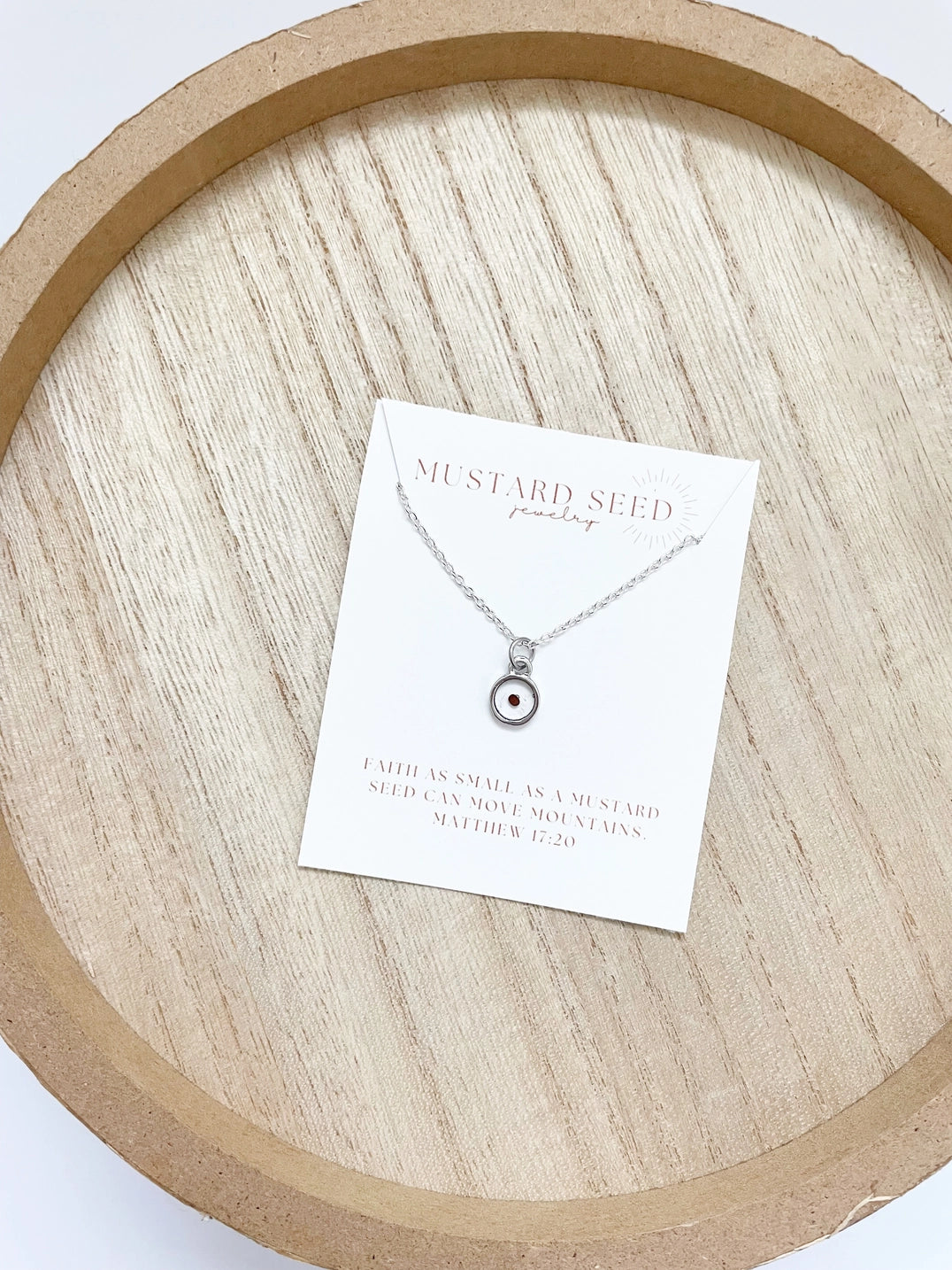 Mustard Seed Necklace | Silver