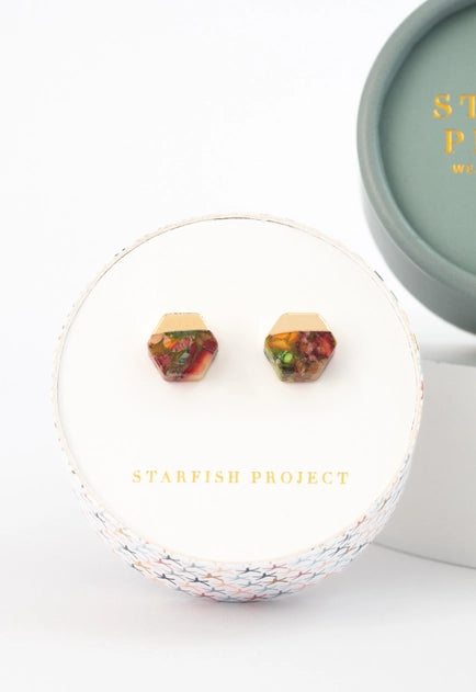 Sedona Stud Earrings - Sunrise Reds