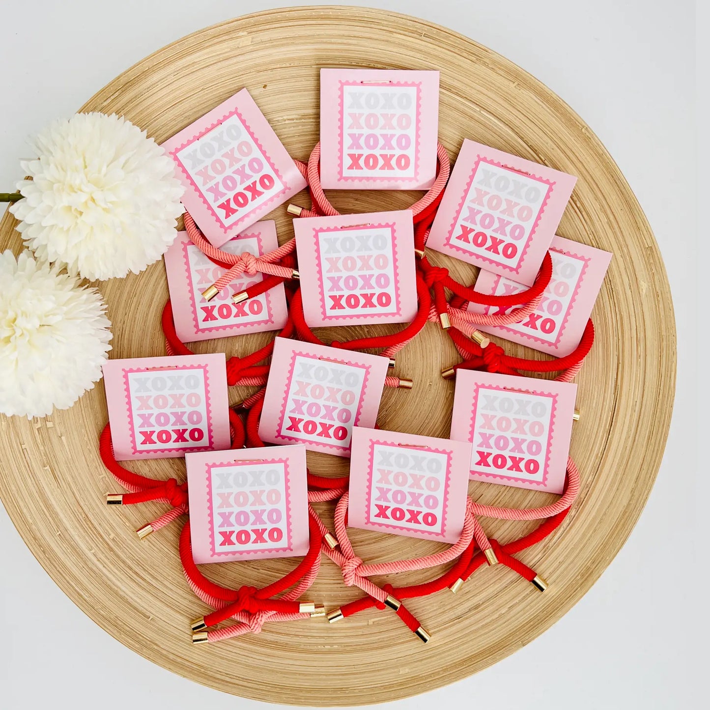 "Xoxo" Double Shoelace Hair Tie