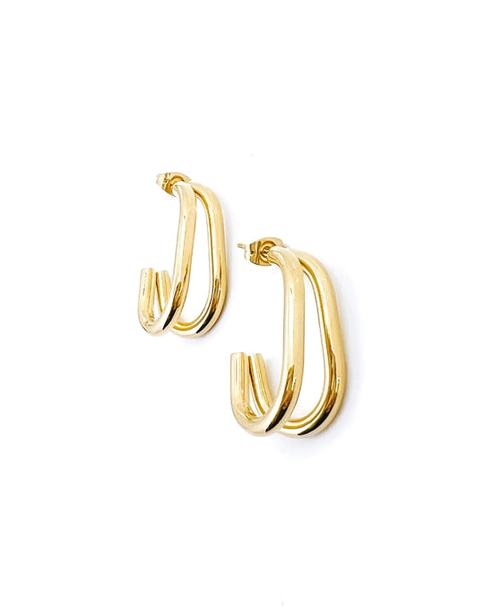 Ellis Stud Earrings - Gold
