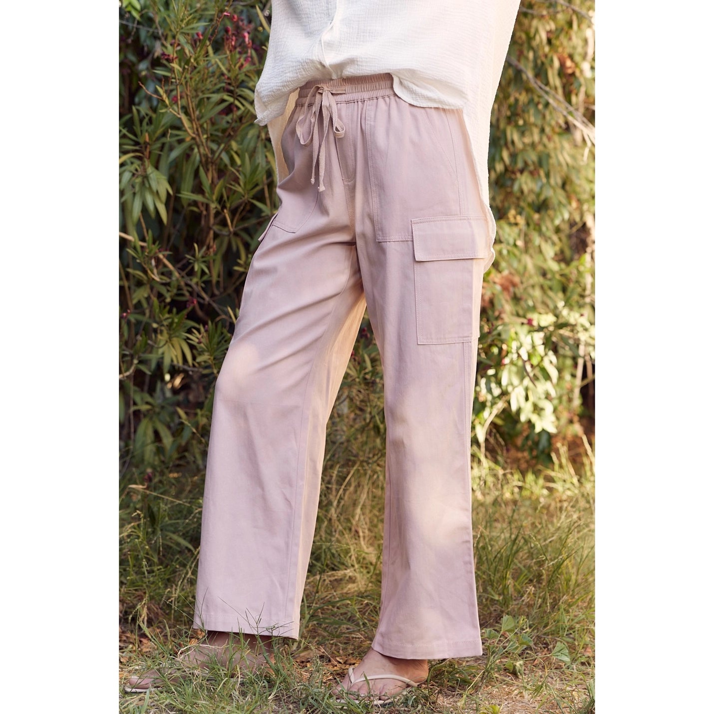 Cotton Twill Cargo Pants