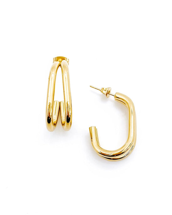 Ellis Stud Earrings - Gold