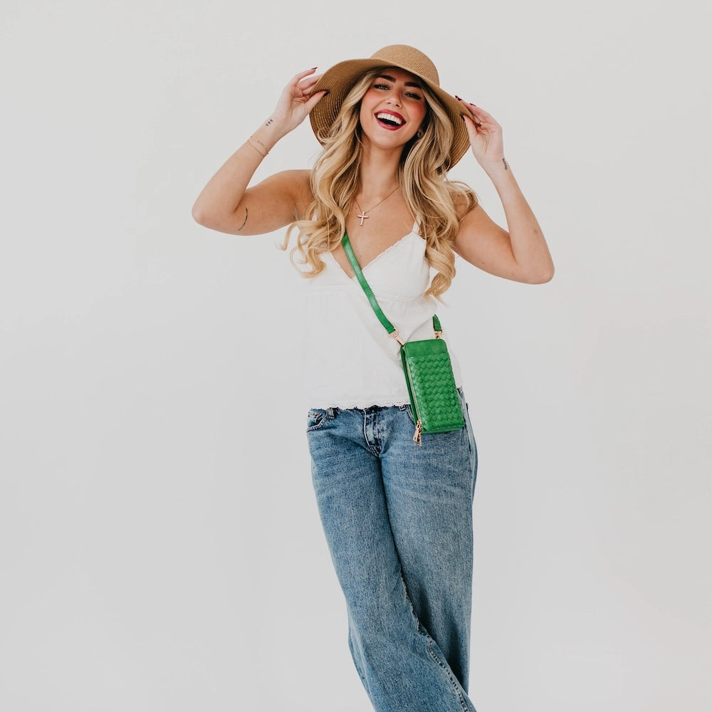 Woven Double Duty Phone Bag - Multiple Colors
