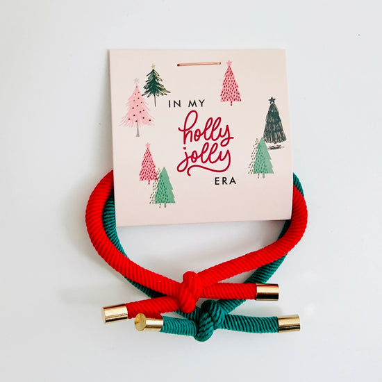 Holly Jolly Era Double Hair Tie - Multiple Options