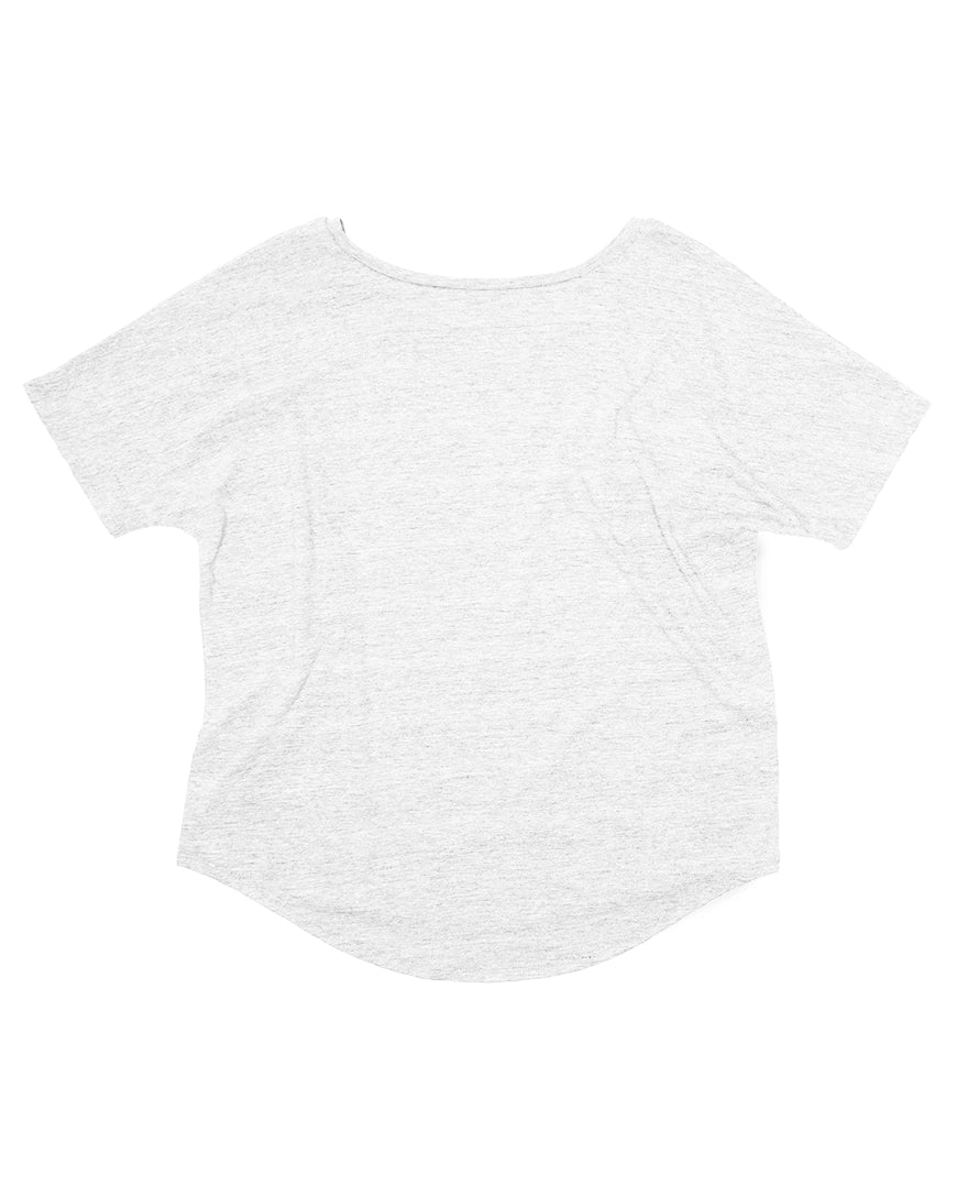 Ladies Flowy Triblend Tee | Vintage White