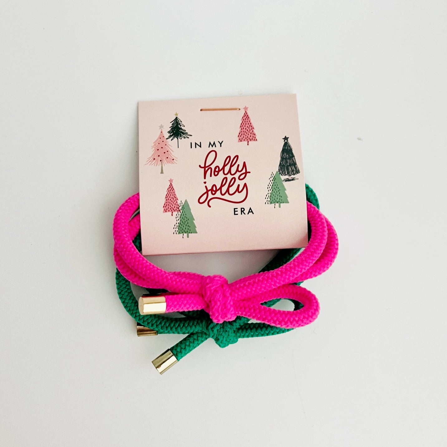 Holly Jolly Era Double Hair Tie - Multiple Options