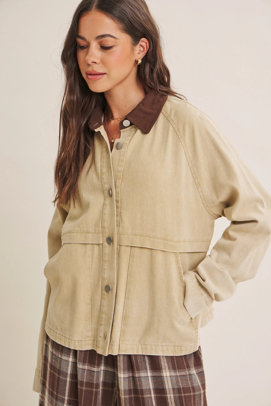 Timeless with A Twist Cotton Twill Jacket