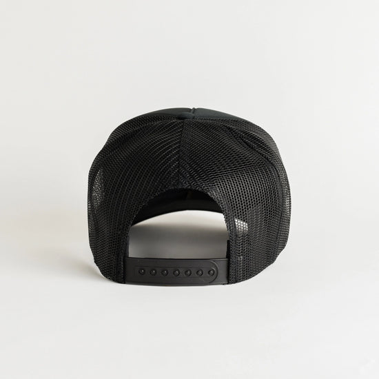 Green Trucker Hat - Black