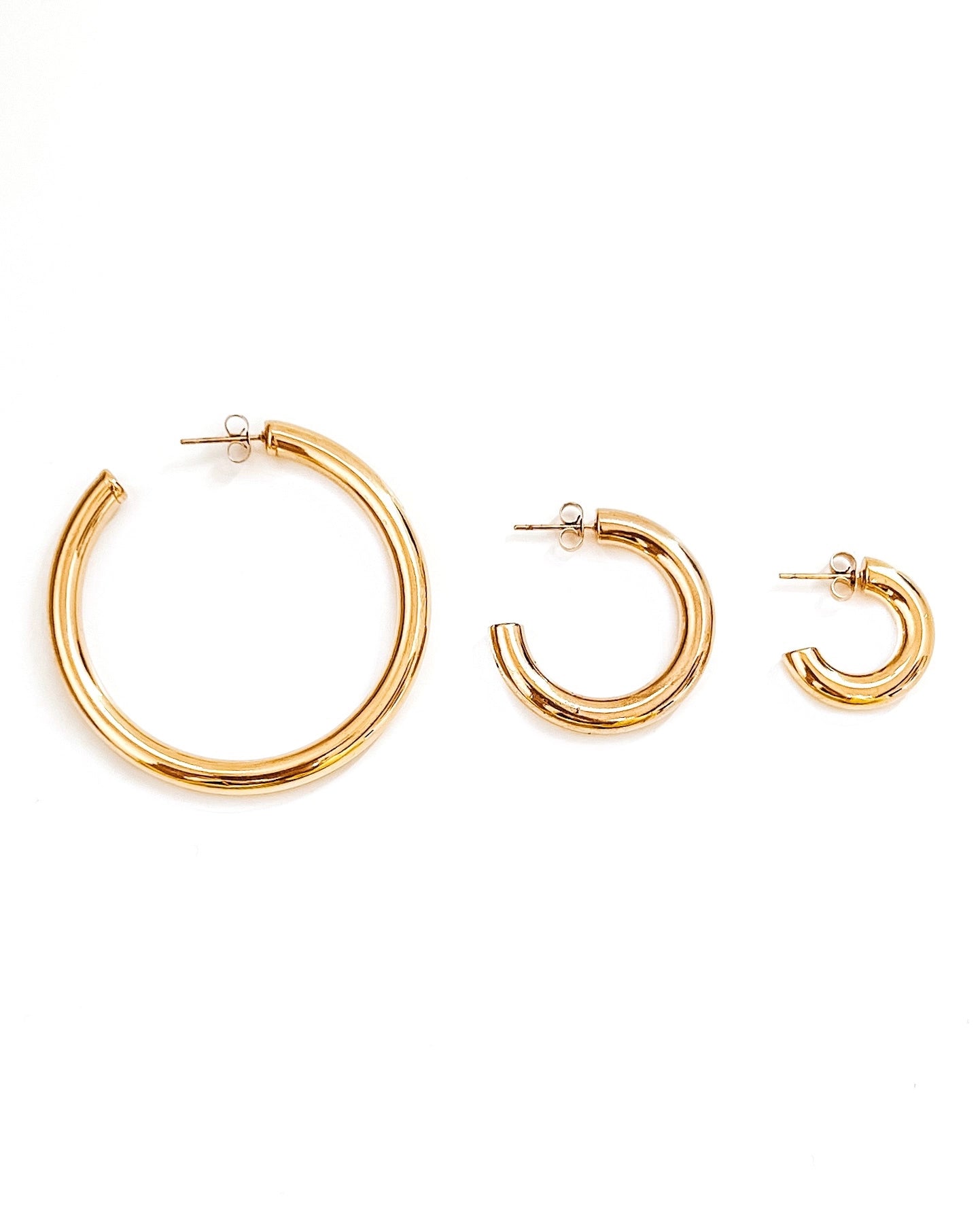 Ethel Hoop Earrings - Multiple Sizes Available