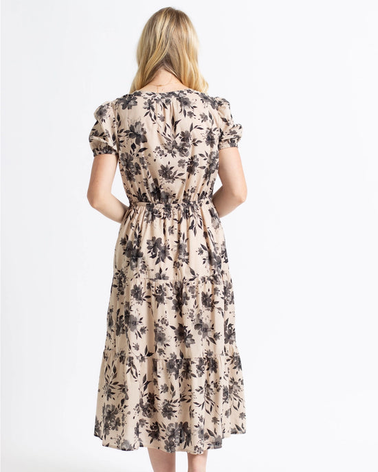 Nadine Floral Midi Fall Dress