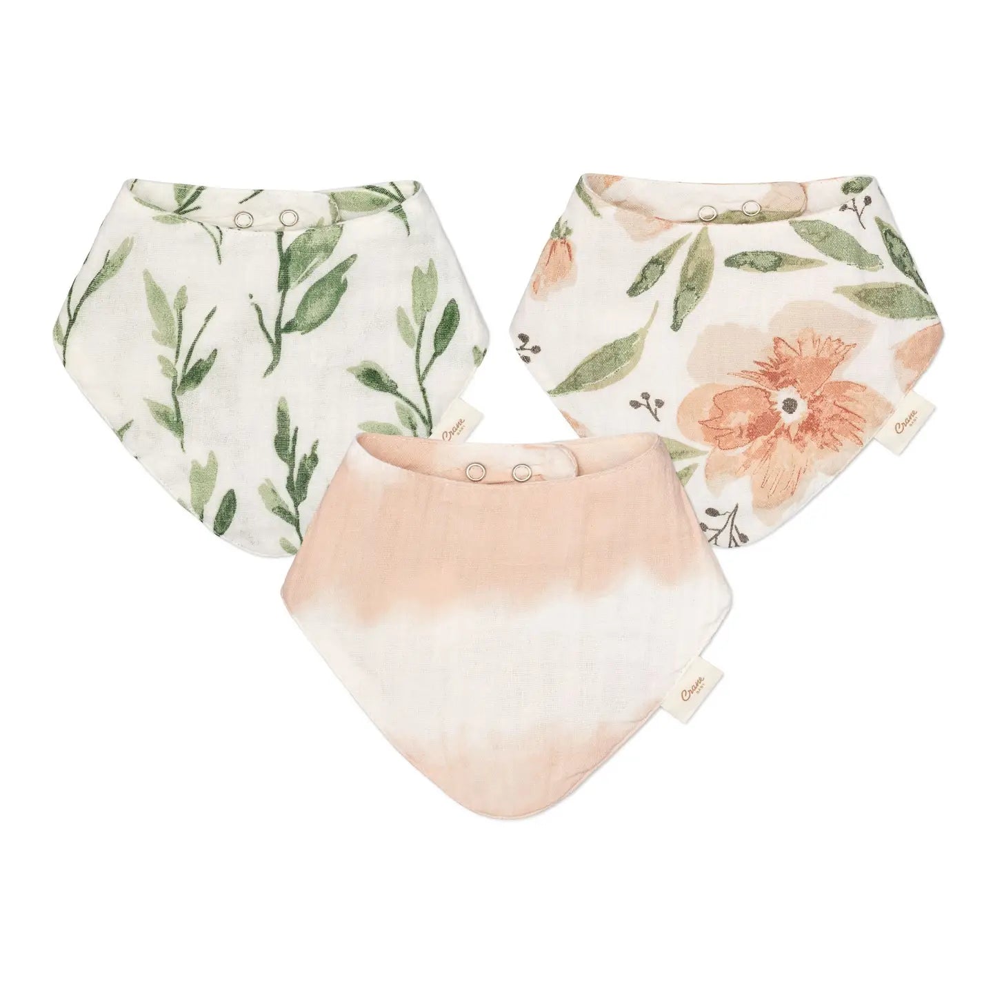 Parker Floral 3-pc. Bib Set