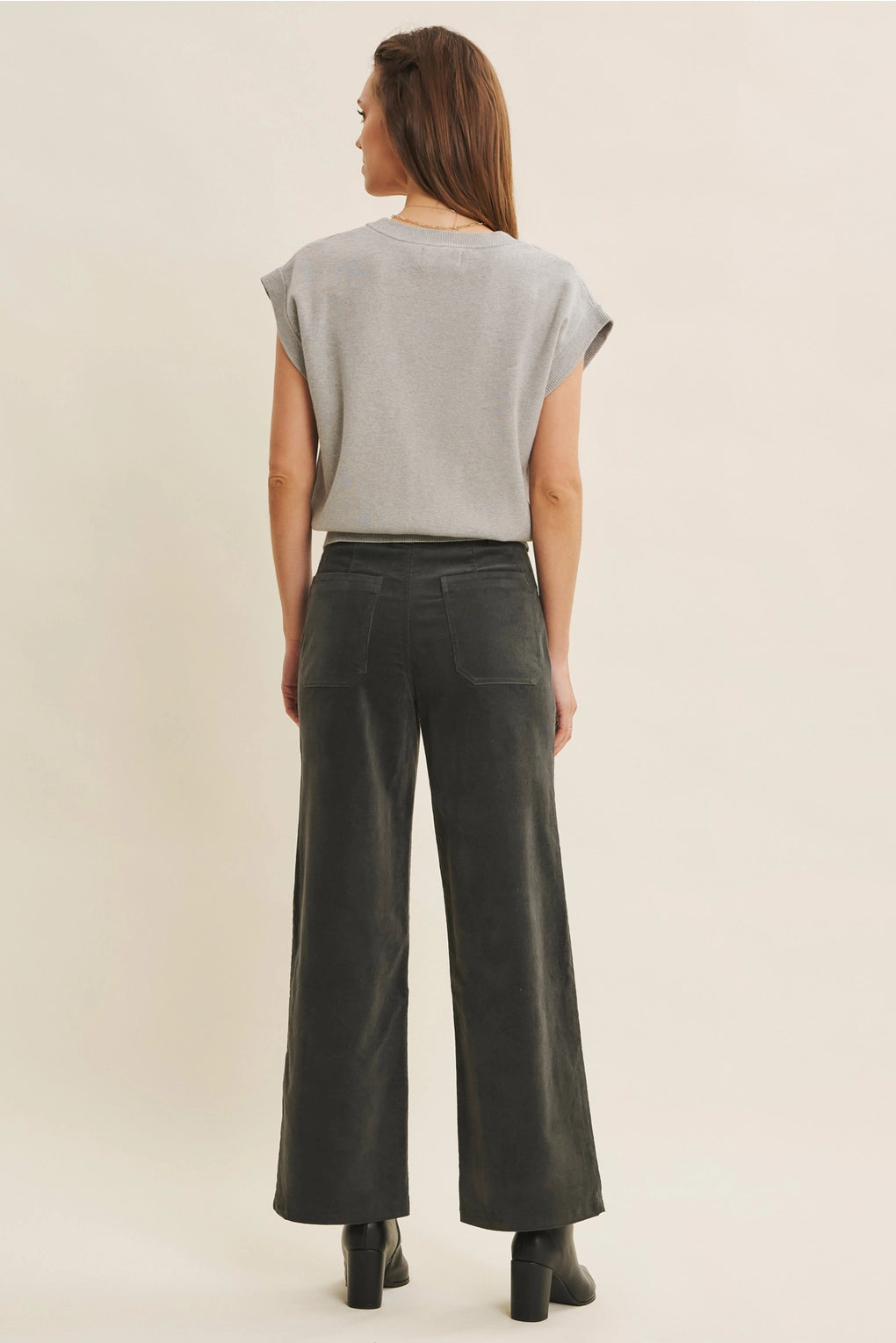 Button-Down Sweater Vest | Grey
