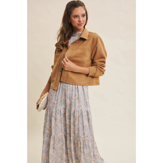 Luxe Suede Jacket - Camel
