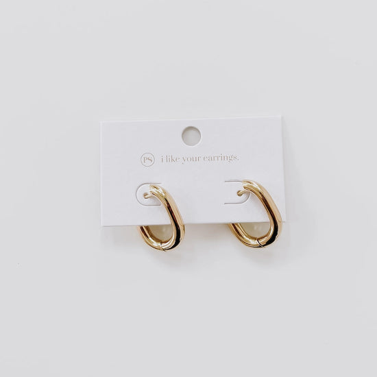 Flirty Fantasy Oval Hoop Earrings