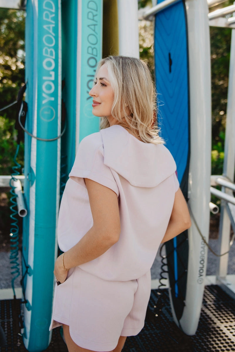 Blush Scuba Shorts