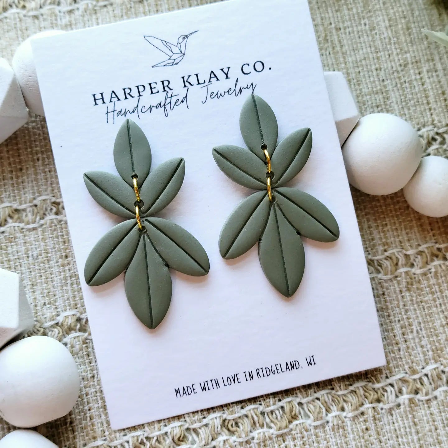The Allison Set - Polymer Clay Dangle Earrings
