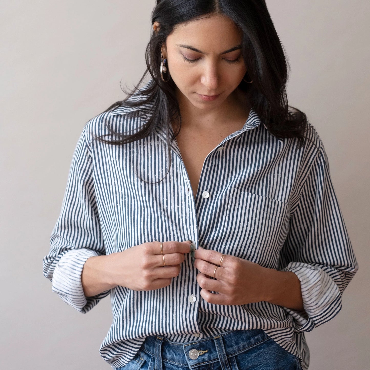 Navy Stripes Pali Top