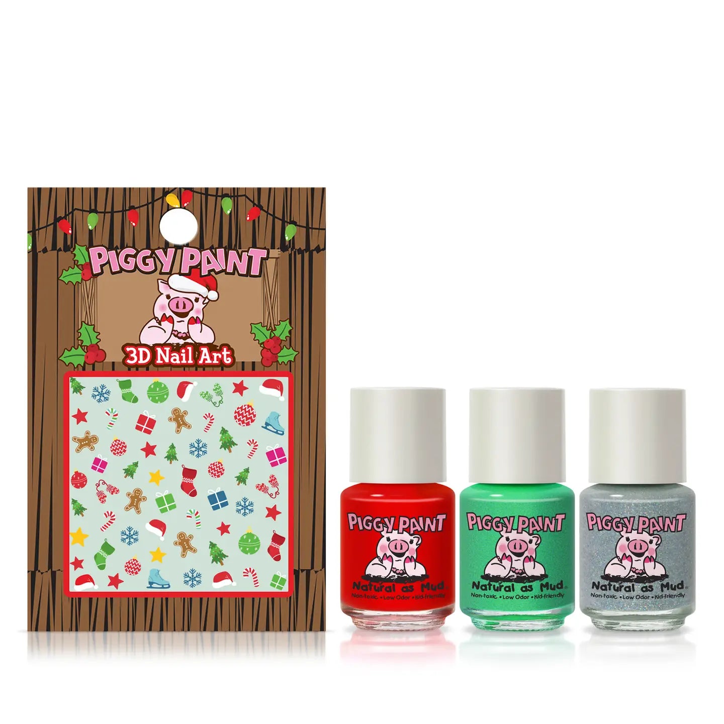 Santa's Sweetie Non-Toxic Kids Nail Polish Set