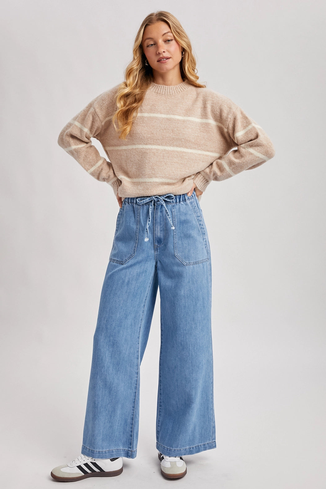 Denim Wide Leg Jeans