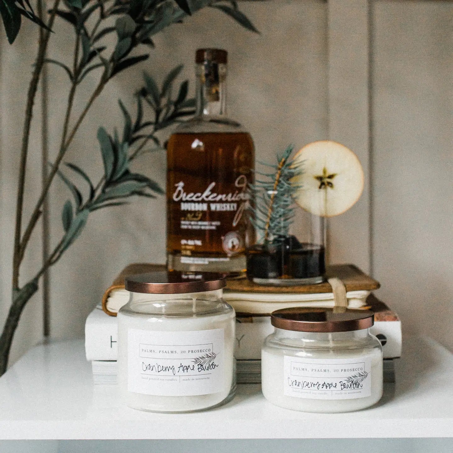 Cranberry Apple Bourbon Soy Candle | Multiple Sizes