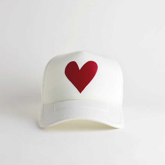 Load image into Gallery viewer, Red Heart Trucker Hat
