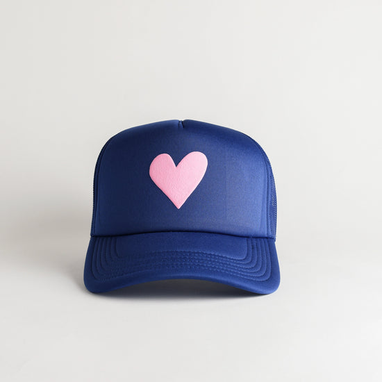 Heart Blue Trucker Hat