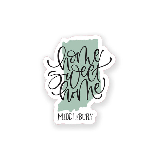 State of IN + Middlebury Sticker