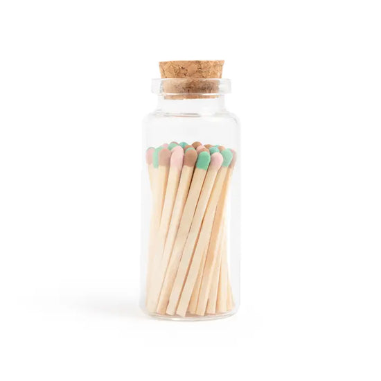 Matches in Corked Glass - Multiple Colors