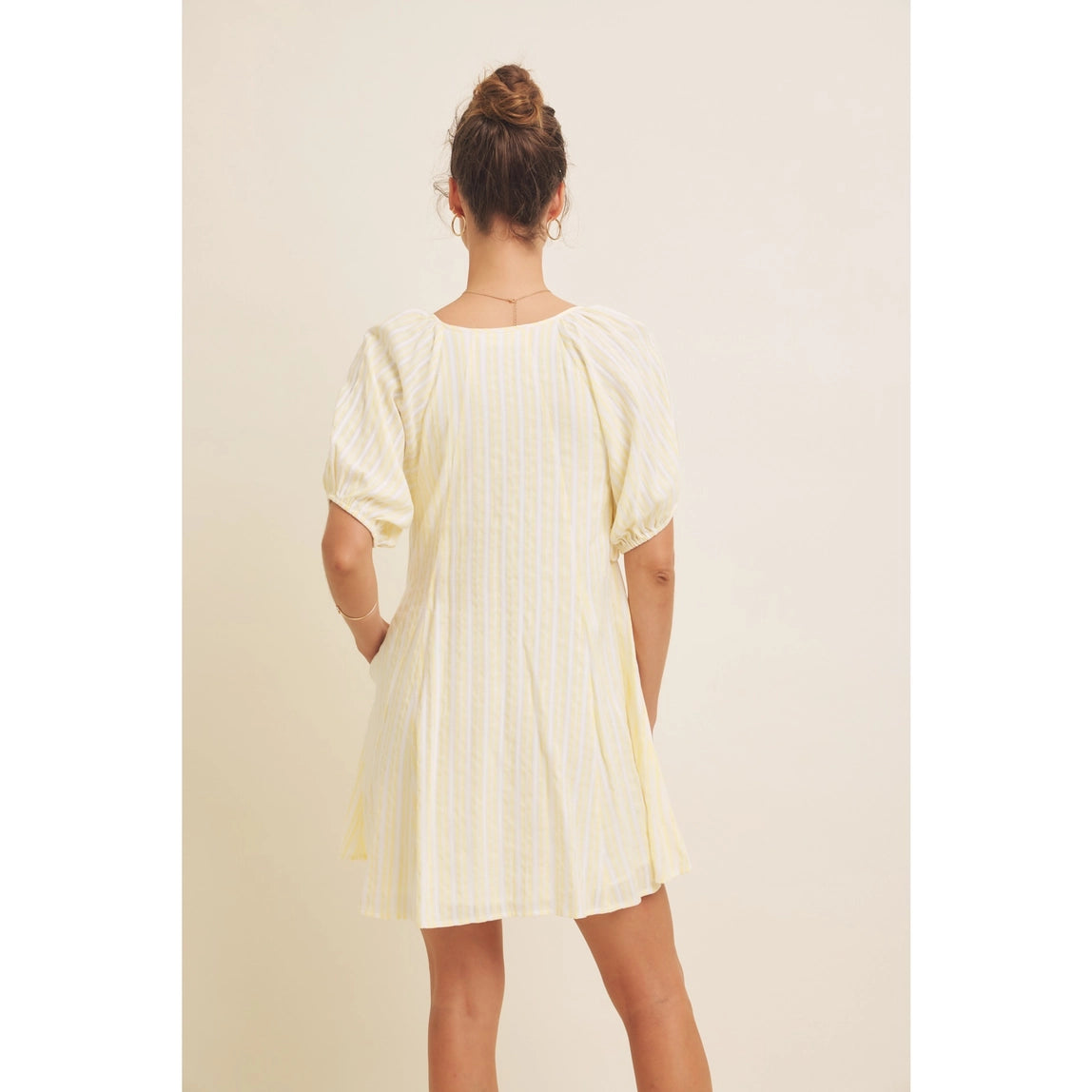 Stripe Flare Mini Dress