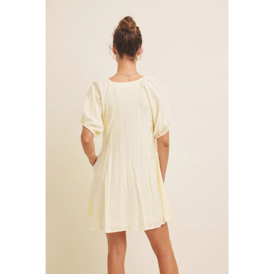 Stripe Flare Mini Dress
