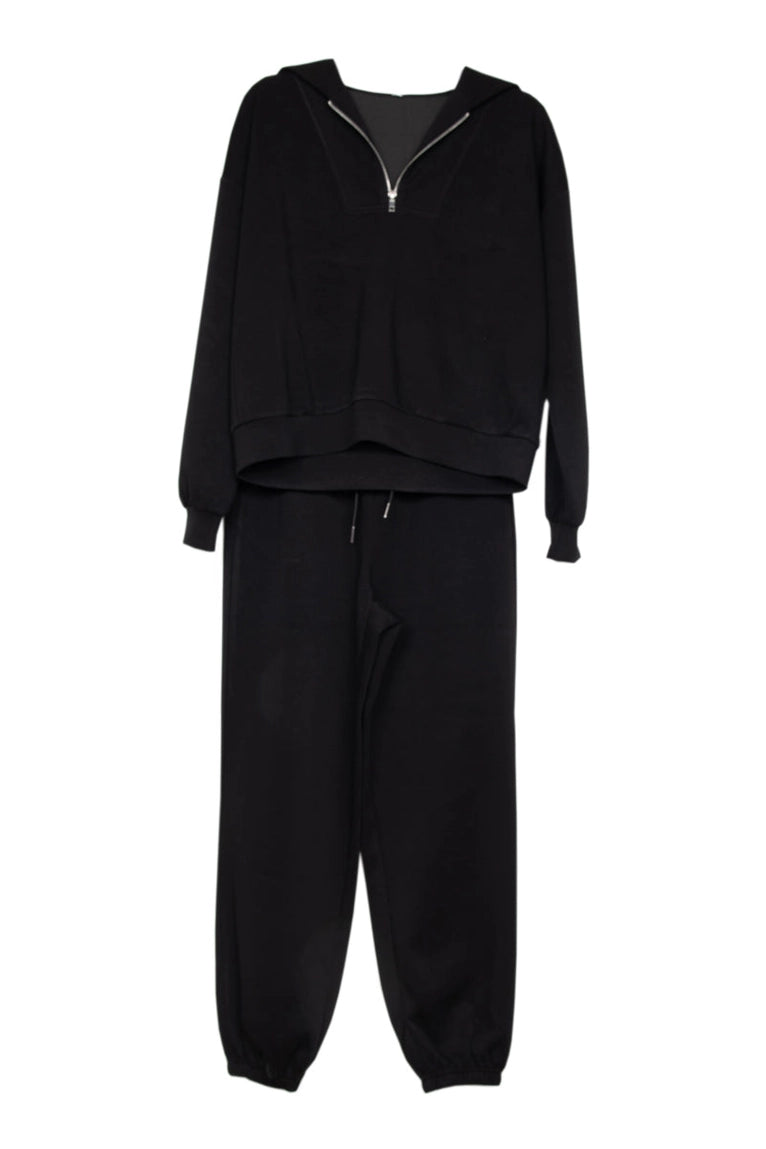 Black Scuba Pullover