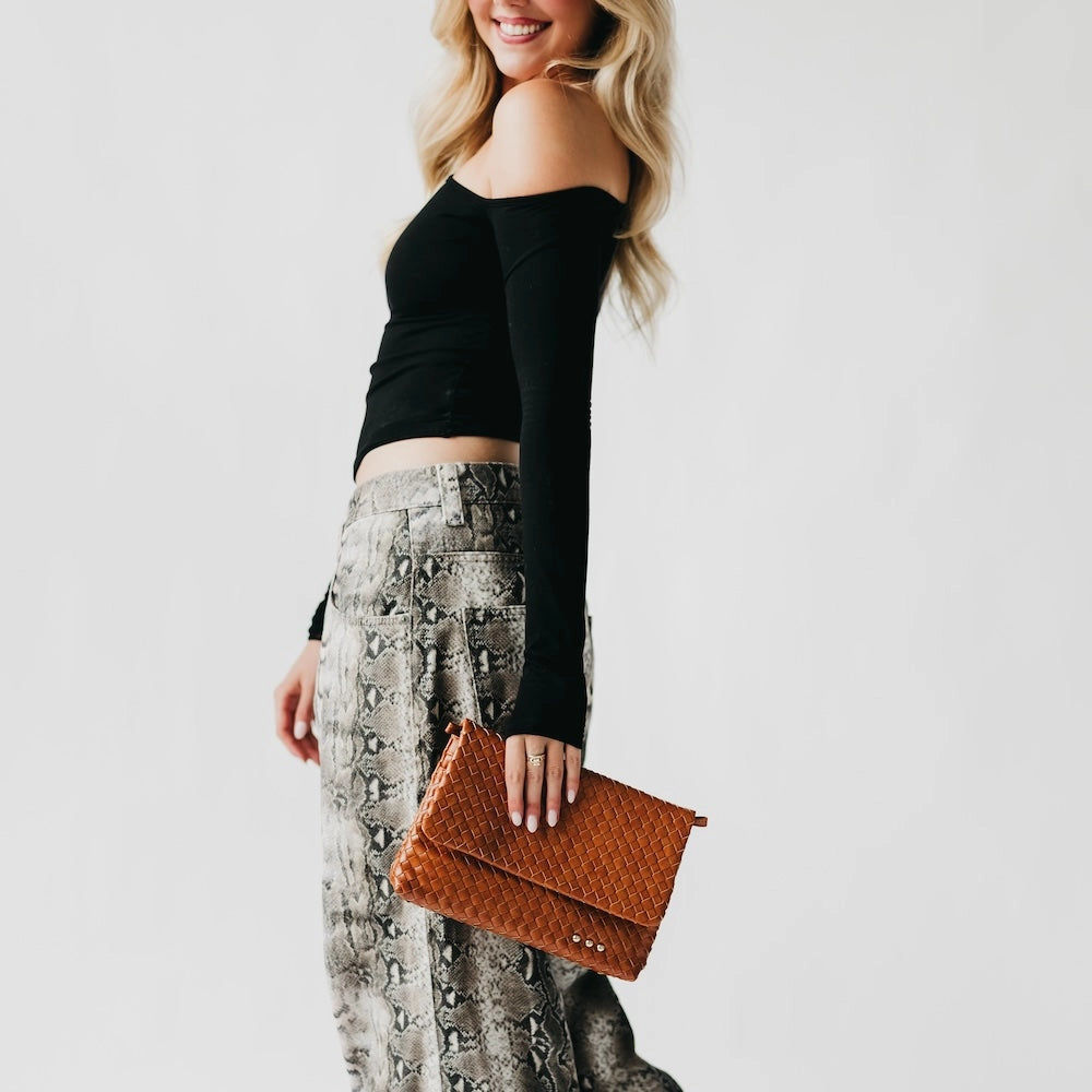 Wrenlee Woven Flap Crossbody | Multiple Colors