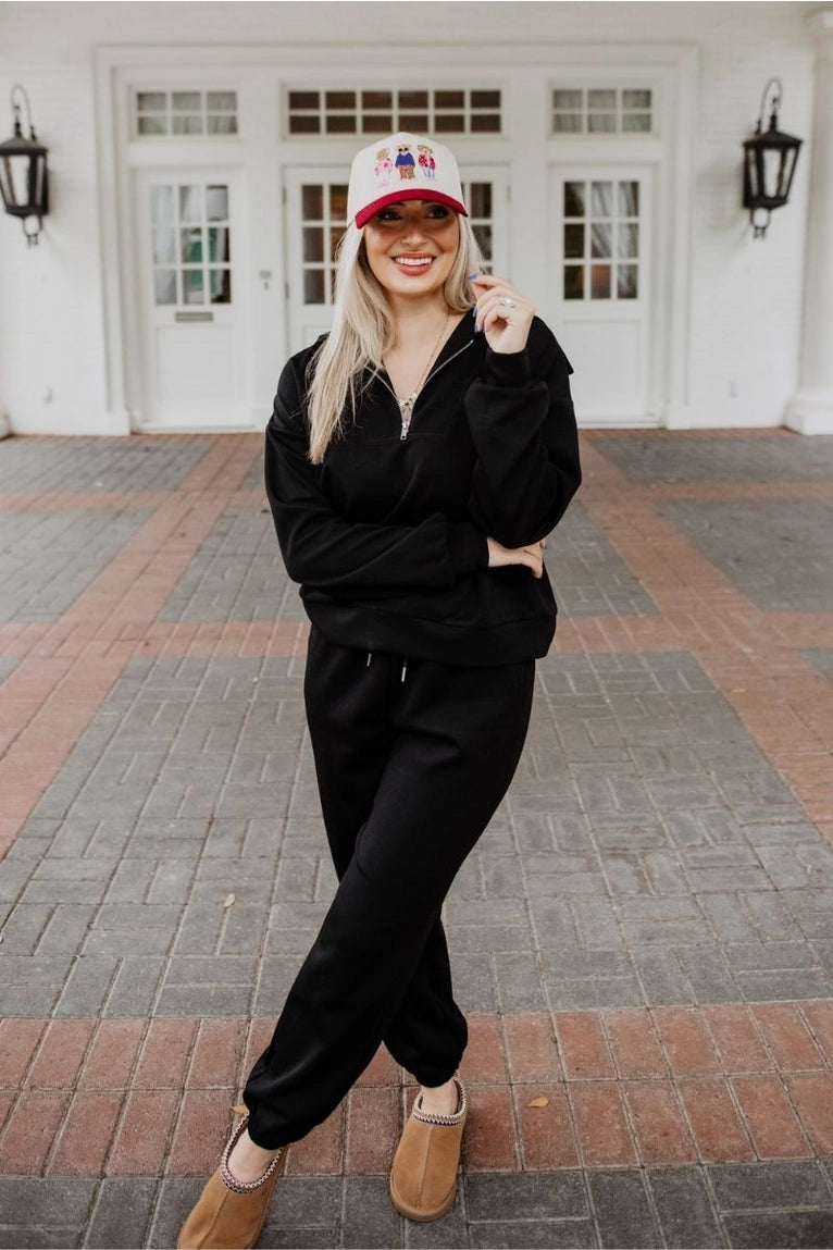Black Scuba Pullover