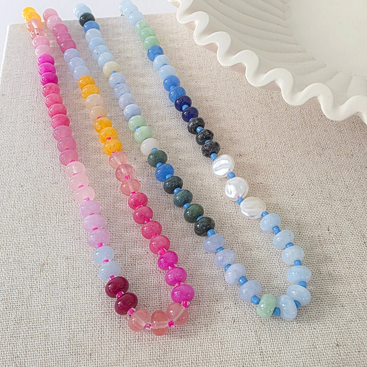 Ombre Beaded Necklace - Waterproof | Multiple Colors