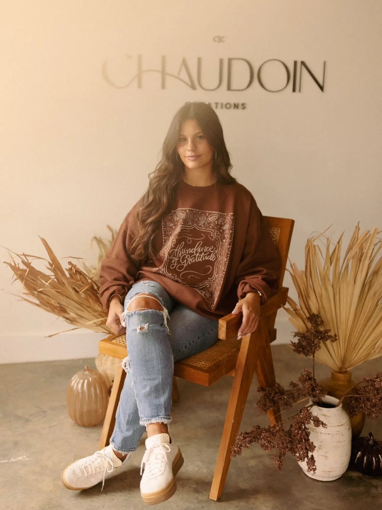 Abundance of Gratitude Graphic Sweatshirt