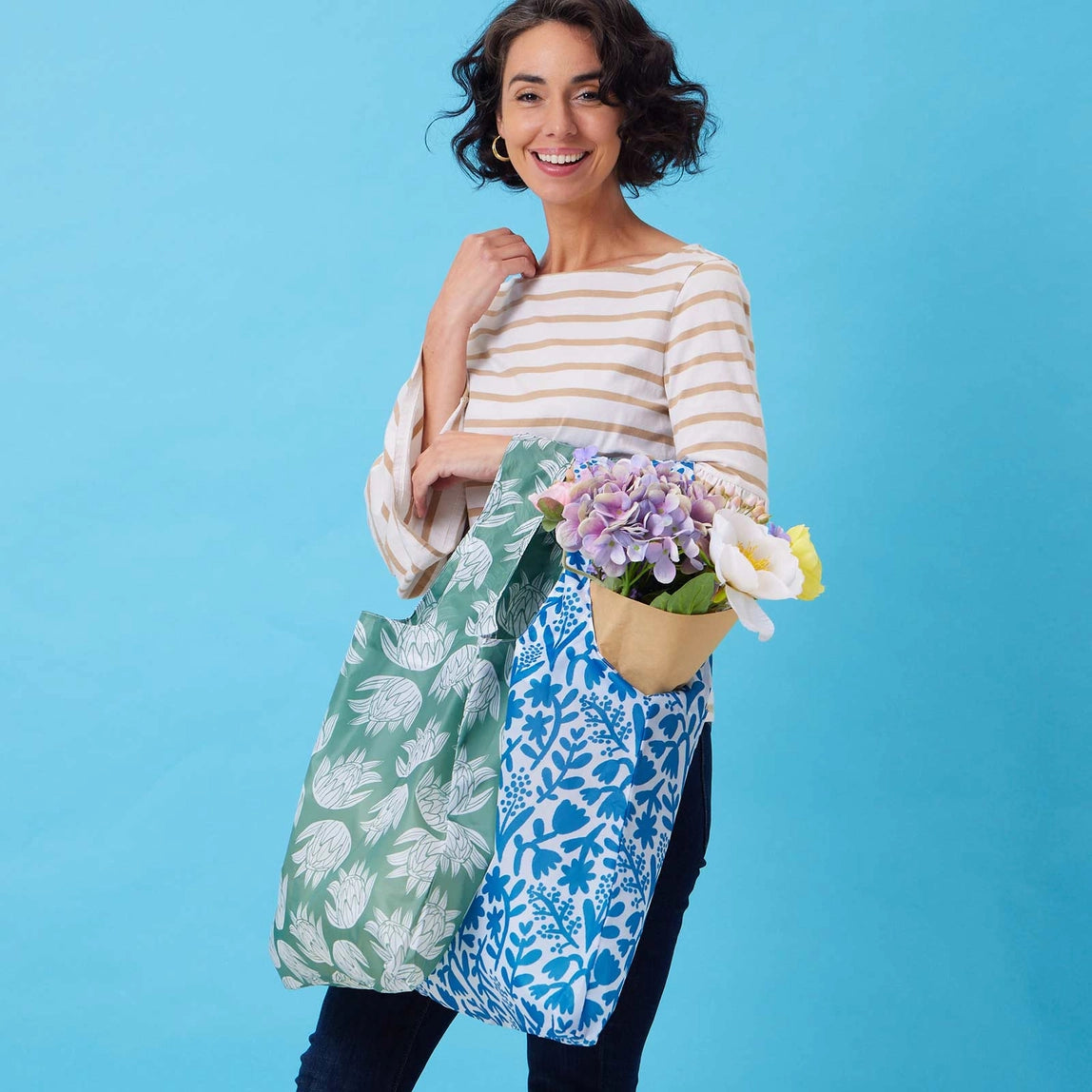 Blu Bag Reusable Shopper Tote - Multiple Prints