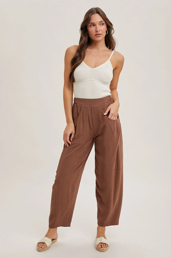 Relaxed Barrel Pants with Pockets | Coco