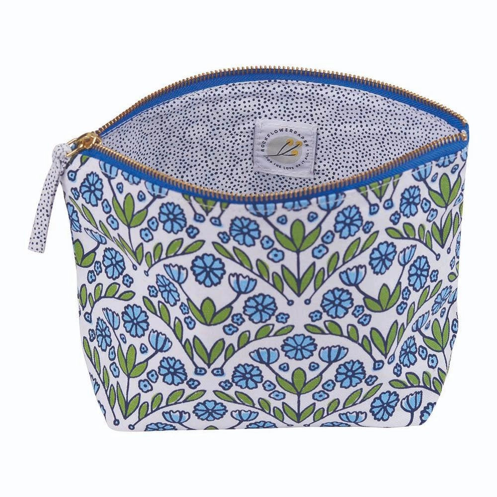 rockpaperflower medium pouch - multiple prints