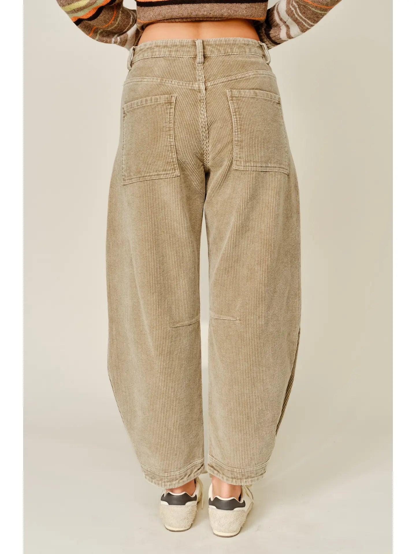 Corduroy Relax Fit Barrel Pants