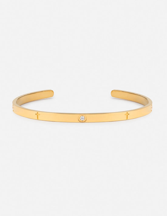 Eternity Gem Cuff Bracelet