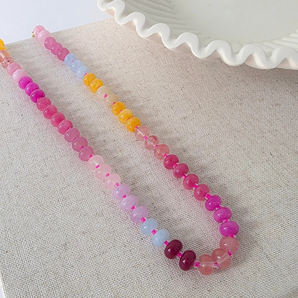 Ombre Beaded Necklace - Waterproof | Multiple Colors