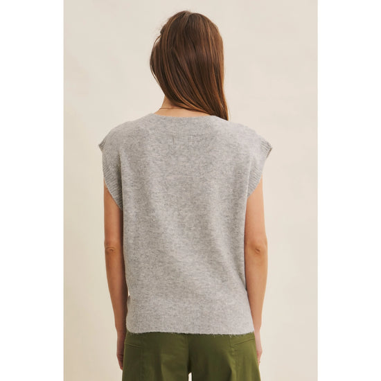 Recycled Blend Oversized Sweater Vest