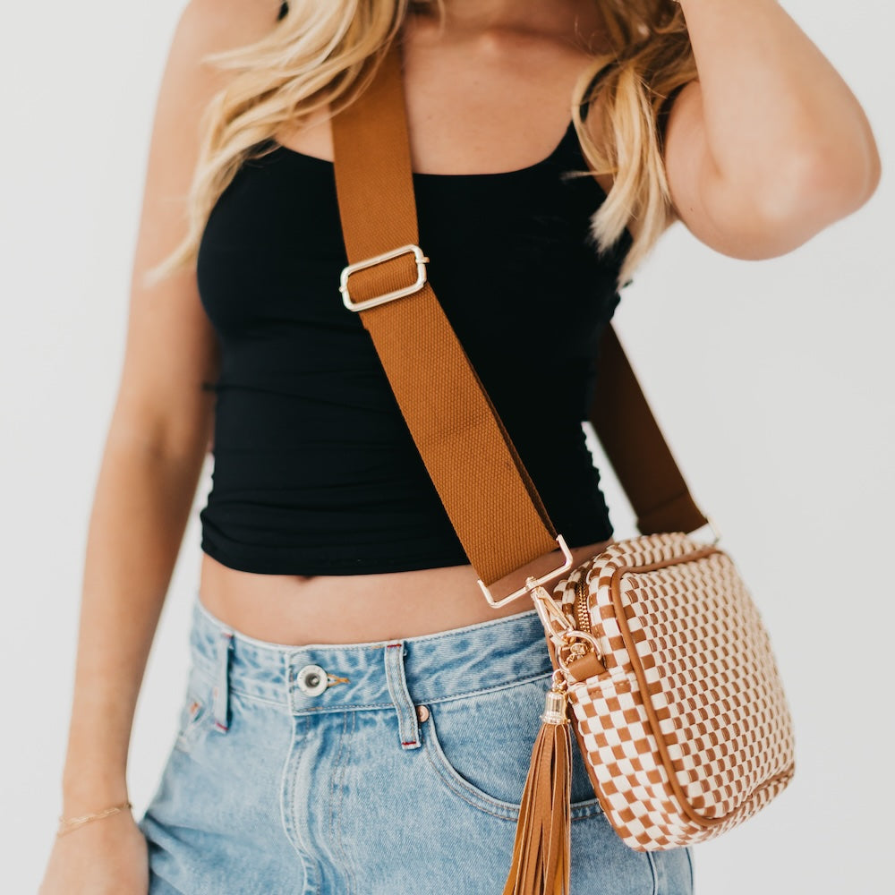 Woven Willow Crossbody Bag - Multiple Colors