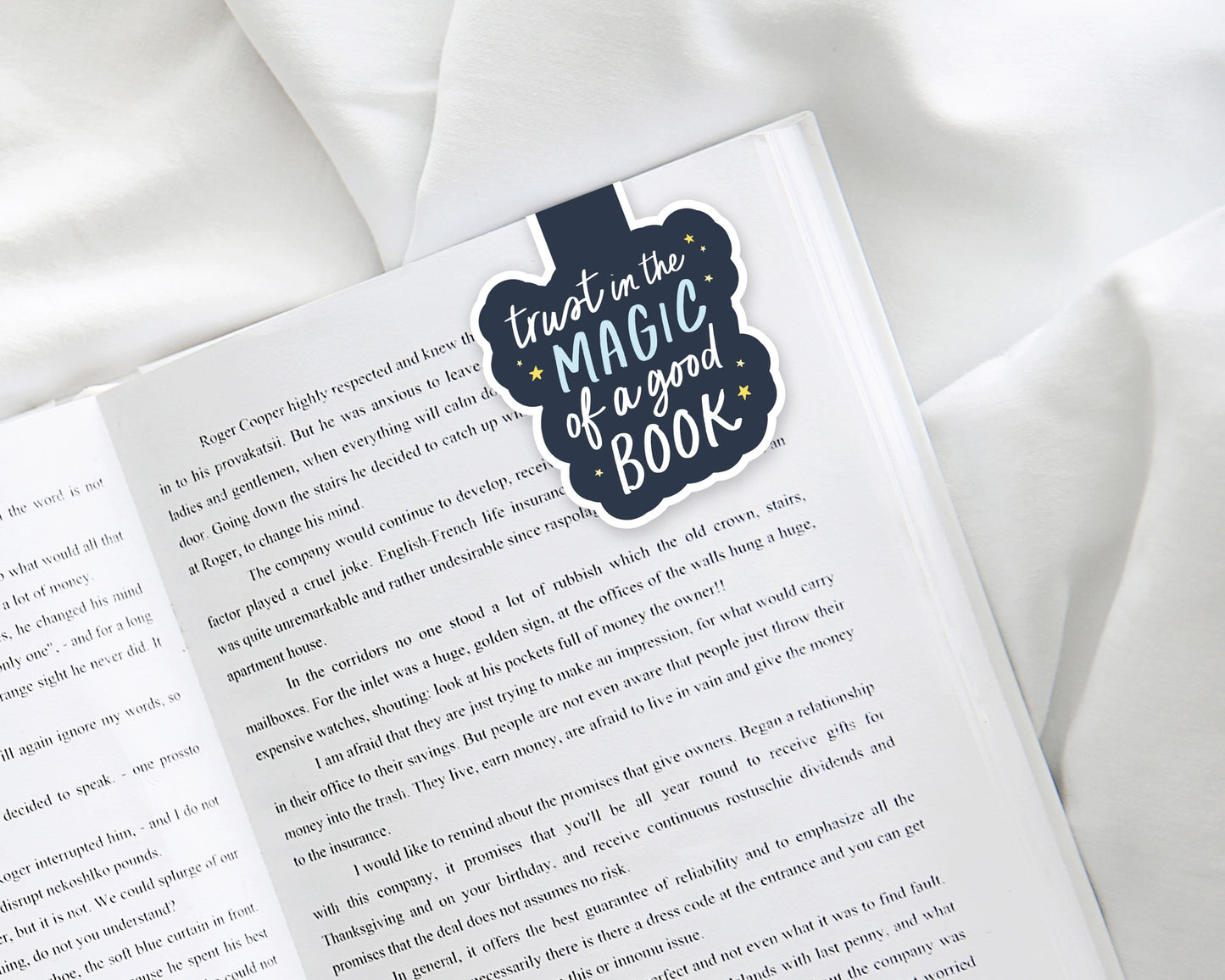 Magic of A Good Book - Magnetic Bookmark