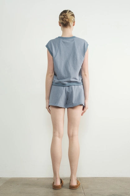 Washed Terry Sleeveless Top