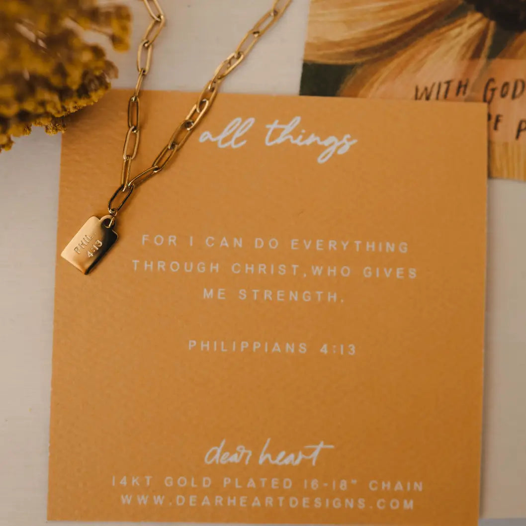 All Things Mini Tag Necklace