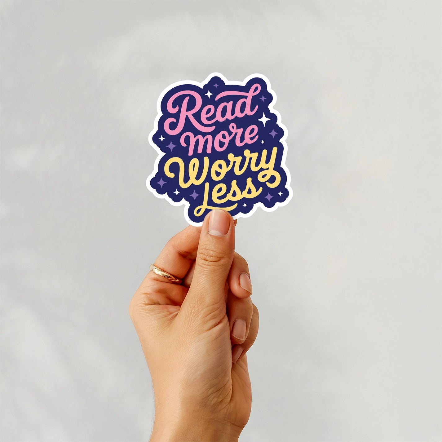 Read More Worry Less Sticker