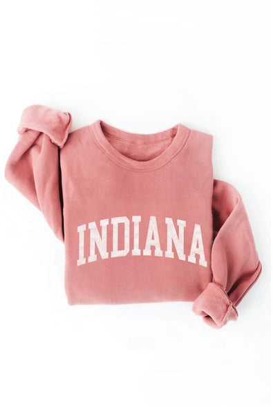 Indiana Graphic Sweatshirt - Mauve