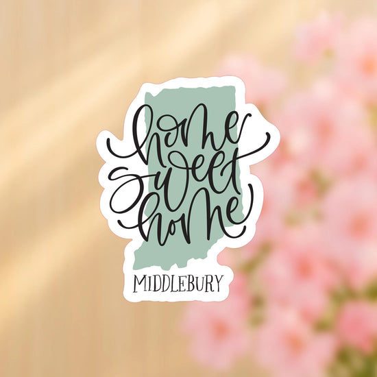 State of IN + Middlebury Sticker