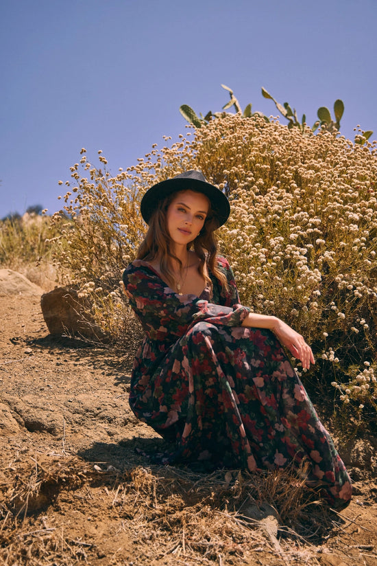Love Letter To Autumn Floral Maxi Dress
